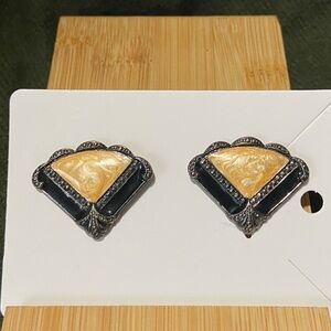 Vintage Art Deco Nouveau Victorian Style Stud Earrings